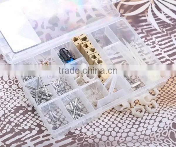 Hot Sale Transparent Plastic Storage Boxes Screws and Nails/ Clear Plastic Storage Container Nail Divider photo-6