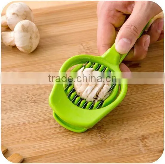 Wholesale Stock Plastic Egg Slicer Egg Tools Mushroom Slicer With Handle photo-2