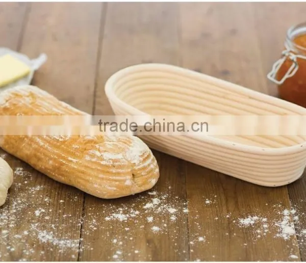Oblong Banneton Bread Basket, Proofing Rattan Basket photo-4