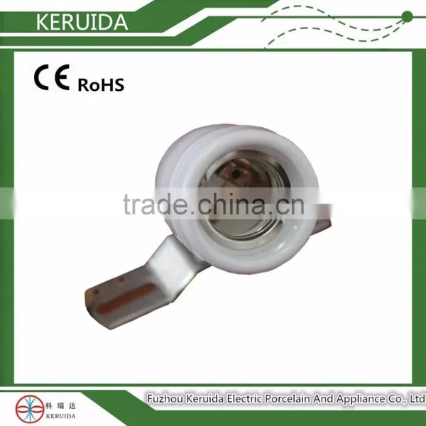 180 Degree Rotatable Terminal Electric Light Socket Porcelain Lampholder photo-2