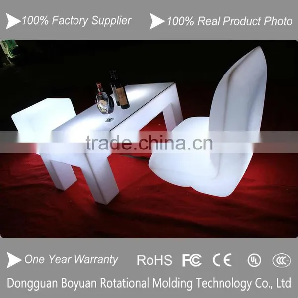 Fashionable Led Rectangular Table, Led Luminous Plastic Table, Led Cafe Furniture photo-6