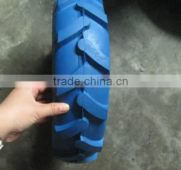 A Strong Grip Hand Trolley Hand Truck Wheel 3.50-6 PU Foam Wheel photo-3