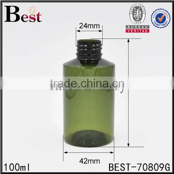 100ml Dark Green Body Spray Bottle Cosmetic Plastic Bottle Body Spray Bottle photo-4