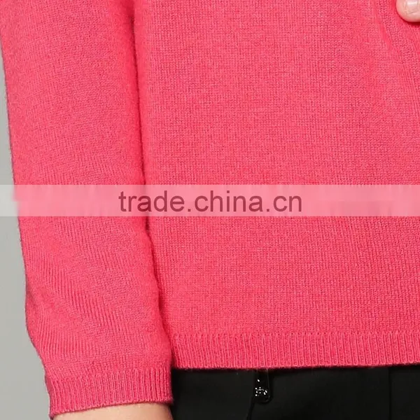 LADIES TURTLE NECK 100%CASHMERE BASIC PULLOVER photo-4