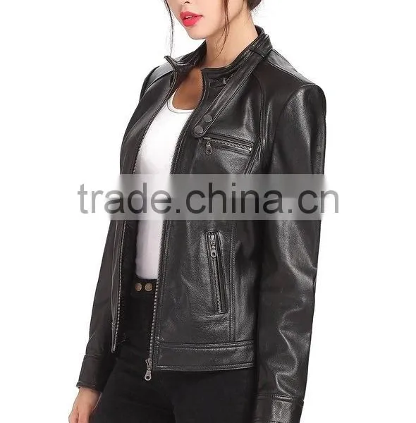 New Arrival American Style Custom Made Cow Leather Jacket Wholesale Price photo-4