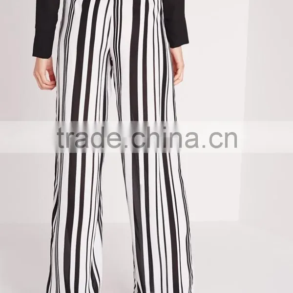 Elegant Design Custom Vertical Stripe Pants OEM Service photo-5