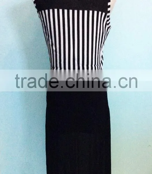 Cheapsale China Supplier Summer Women Chiffon Matching Fashion Casual Dresses photo-2