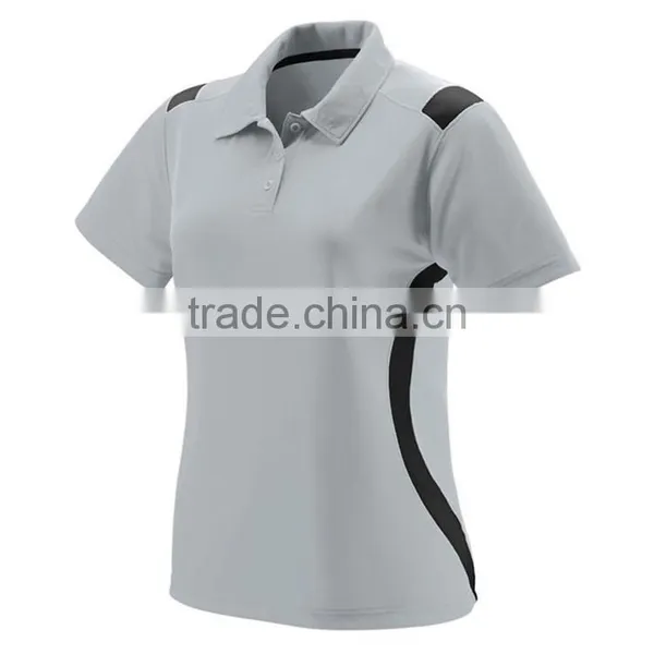 Fashion Design Wholesale 100% Polyester Dry Fit Sports Women Polo Shirts photo-3