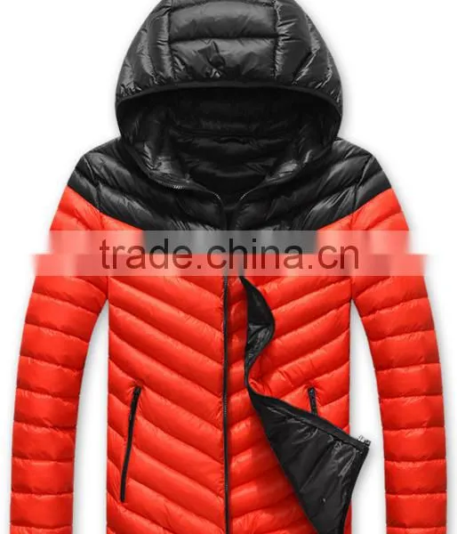 New Design Customize Man Quilted Winter Jacket Thick Warm Down Filled Coats for Men photo-2