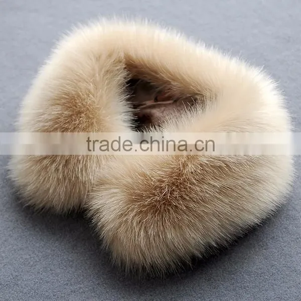 Myfur Custom Design Winter Elegant Light Grey Fox Fur Scarf photo-2