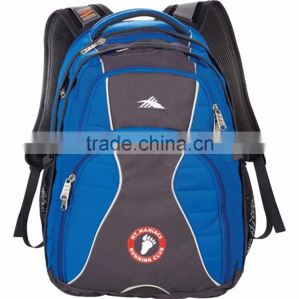 High Sierra Swerve 17" Computer Backpack - Padded Interior Computer Sleeve, Has Media Player Pocket and Comes With Your Logo. photo-4