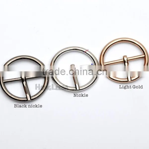 25mm 1inch Metal Alloy Pin Buckle Big Round Belt Bag Buckles Nickle,black,gold Colors BK-085 photo-3