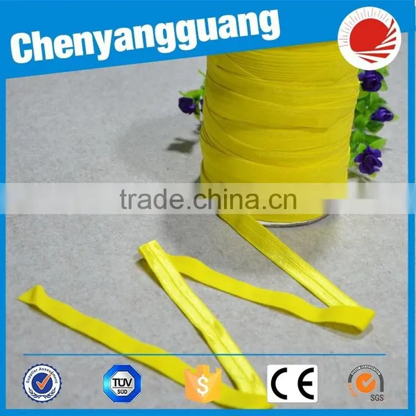 1 Inch Customized Spandex Fold Over Elastic For Bra Straps photo-2