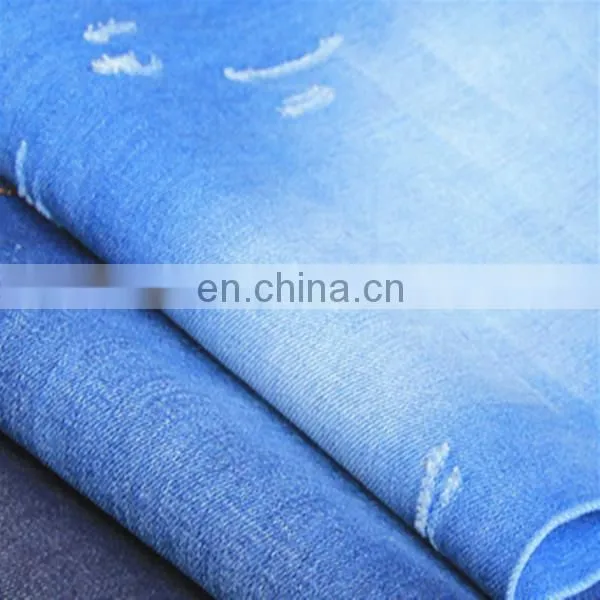 Supplier Cotton/polyester Indigo Blue Italy Denim Fabric and 14 oz Stocklot Fabric Use for Men or Women's Jeans photo-2