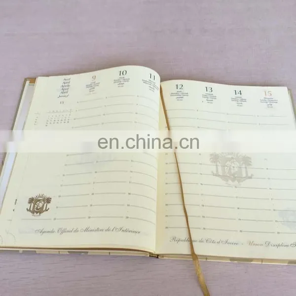 Well Design Cheap Custom High Quality Hardcover Note Book Perfect Binding Hardcover Book With Ribbon photo-2