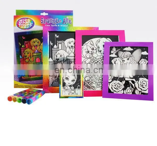 DIY Sparkle Art Frame Set