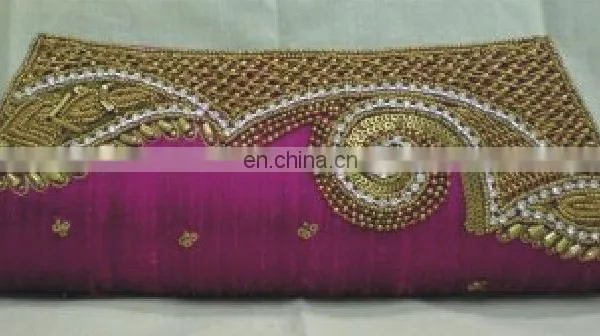 Exclusive Hot Pink Hand Embroidered Clutch Purse , Fancy Ladies Evening Clutch Bag