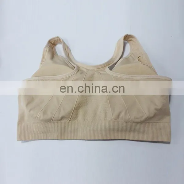 2017 Wholesale Women Sexy Seamless Yoga Wear Racerback Zipper Sports Bra photo-4