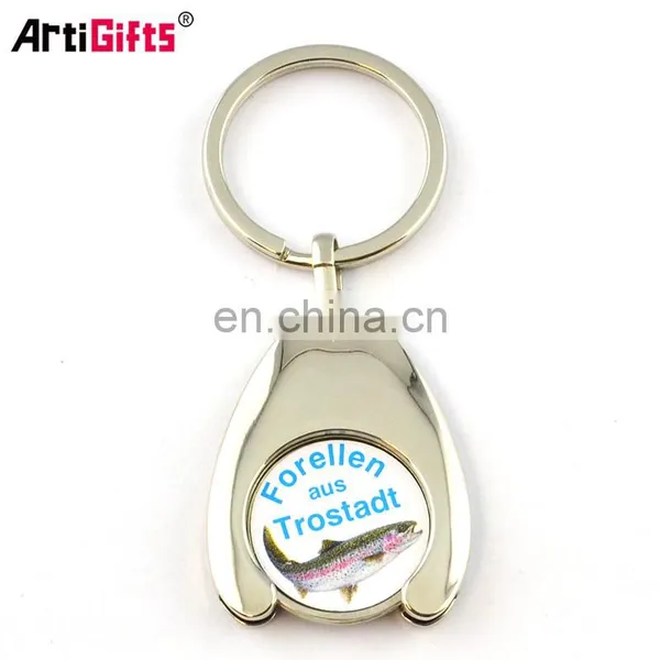 Metal Trolley Keychain Coin for Supermarket Trolley photo-2