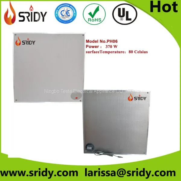 Panel Heater Model NO.PH06 370W Wall Mounted Heaters Infrared Mica Heating Convection Heat photo-2