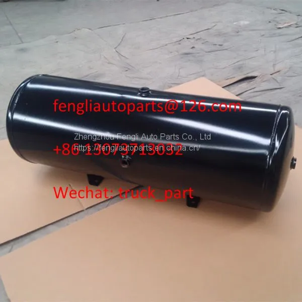 Truck Brake System 40L Black Powder Coated Tralier Steel Air Tanks photo-5