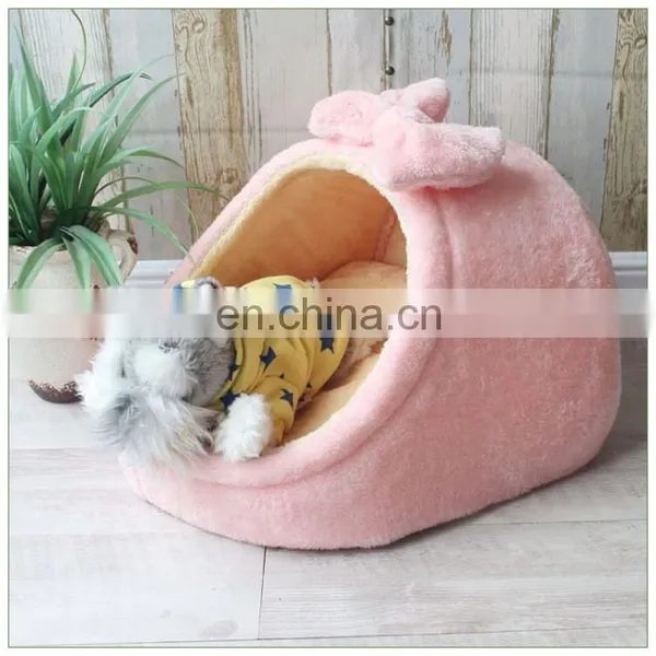 Cute Pet Bed and Cat Cave With Creative Shape Warming Bed Soft Plush Pet Bed for Indoor Cats or Small Dogs photo-5