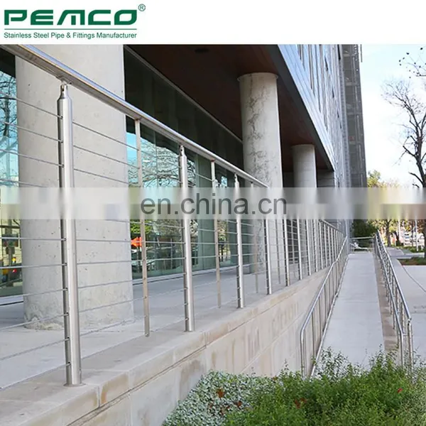 High Quality Balcony Stainless Steel Tensioning Cable Railing System Kits Balustrades Post photo-5