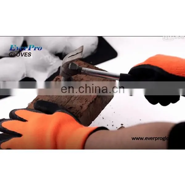 Tight Grip Palms Cold Temperature Waterproof Freezer Winter Work Gloves With Double Latex photo-3