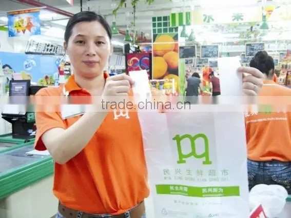 100% Virgin Colorful Plastic Bag for Super Market Shopping Package With Customized Logo Printing photo-2