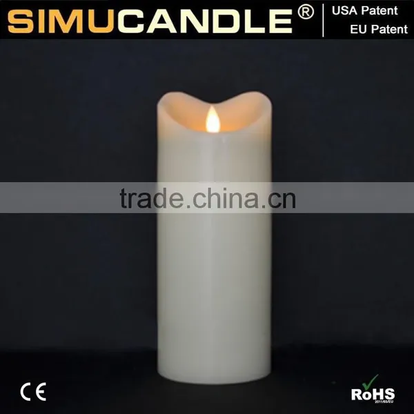 Moving Flame Real Wax Led Candle,led Candle With Timer Remote With USA and EU Patent for Party photo-2
