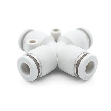PZA 4mm/6mm/8mm/10mm/12mm/16mm 4 Way Cross Connector Pneumatic Hose Quick Fitting photo-3