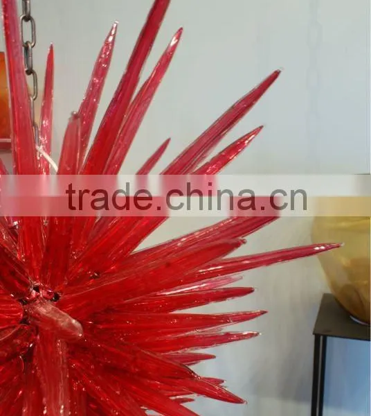 Red Glass Chandelier photo-2