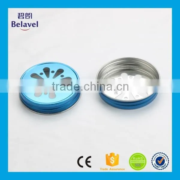 Manufacture 70mm Daisy Cut Stainless Iron Metal Mason Jar Screw Cap photo-4