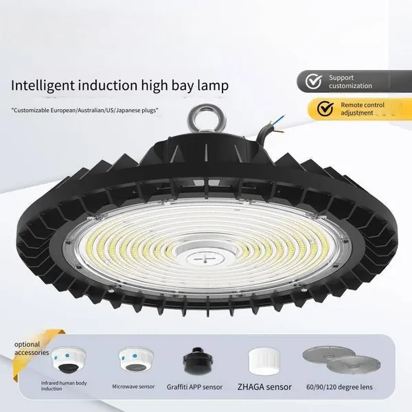 Cross - Border Private Mold Explosion - Proof Ufo Industrial and Mining Lights for Factory, Stadium and Tunnel Lighting, Full - Wattage, High - Lumen Led Flying Saucer High - Bay Lights photo-3