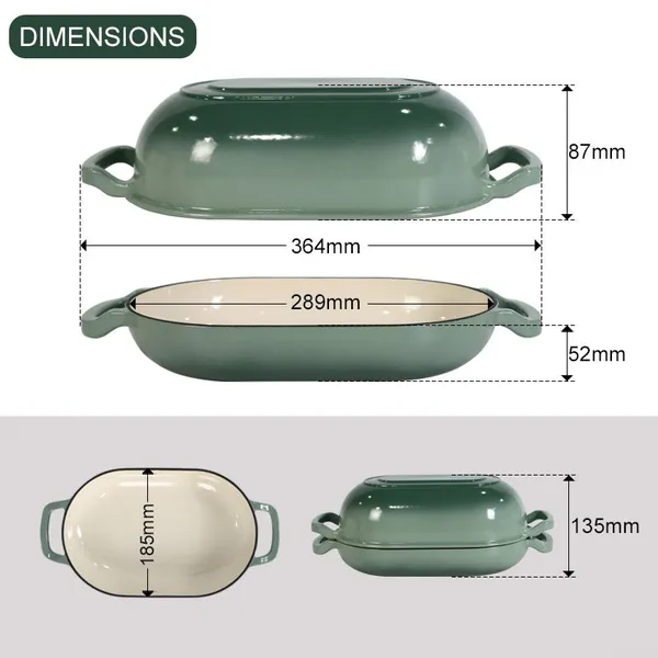 Private Label 2 in 1 Enameled Cast Iron Sourdough Bread Oven photo-2