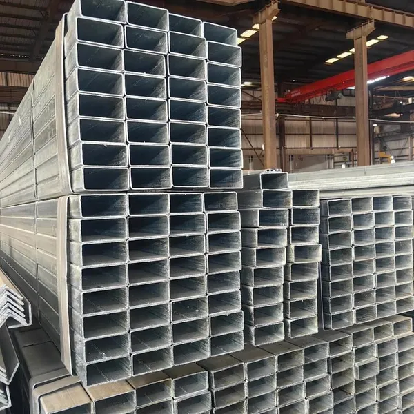 15mm 20mm 40mm 50mm 80mm 100mm Hot Dipped Galvanized Steel Square Pipe / Rectangular Steel Tube / Steel Hollow Section Pipe photo-5