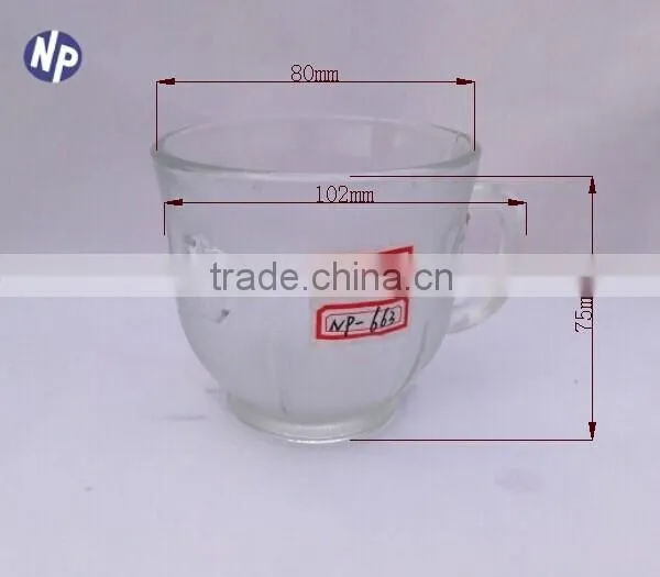 200ml Clear Glass Drinking Mugs With Handle photo-2