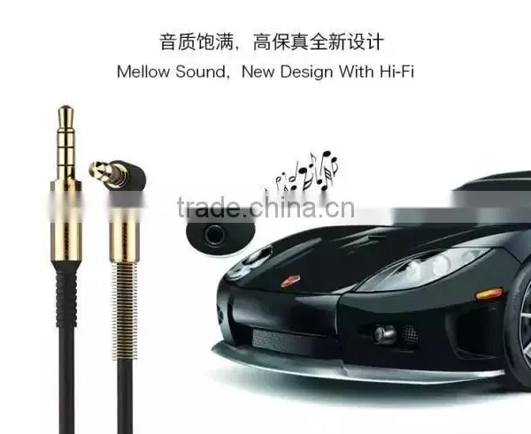 Original Joyroom 1m Audio Cable 3.5mm Electroplated Audio Plug Extension Cable Aux for Mobile Phone/car/headphone MT-4528 photo-3