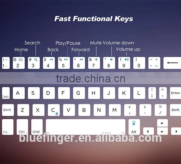 Aluminum Alloy Bluetooth Mini Folding Wireless Keyboard for Laptop and Mobile Phones photo-5