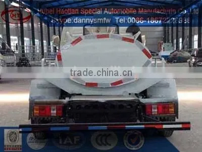 Mini Small Self-cleaning Suction Truck for Sale Hubei Haotian New Design Vacuum Fecal Suction Truck Sewage Suction Truck photo-2