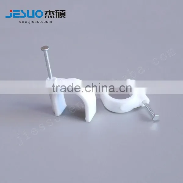 High Quality C Type /Circle Nail Plastic Wall Cable Clip photo-4
