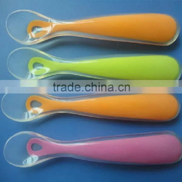 Custom Food Grade Silicone Baby Fork and Spoon Set photo-5
