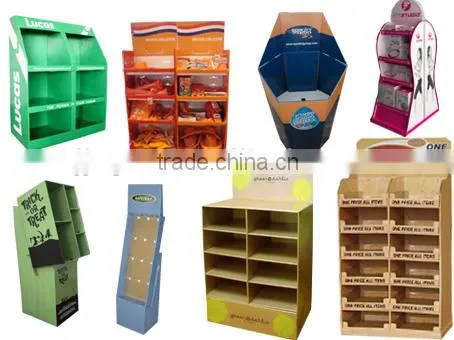 Customized Cardboard/Corrugated Floor Display Stand/Rack Supplier's Choice