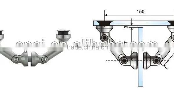 Stainless Steel Glass Conector photo-2