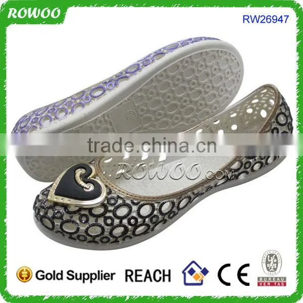 China Summer Cheap Wedge Pvc Comfort Shoes Manufacturer photo-4