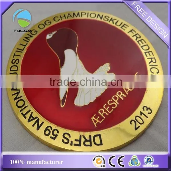 Custom Cloisonn Imitation Synthetic Enamel Brown Chocolate Gold Souvenir Pin Badge photo-4