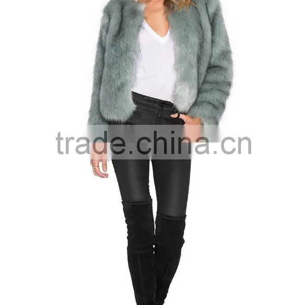 HSFC004 Girls Princess Style Faux Fake Fur Coat photo-4