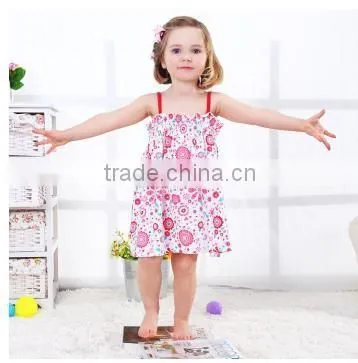 Spring and Summer Skirts Baby Girl Baby Baby Clothes Cotton Printed Dress / European Style Girls Dress Striped Section photo-2