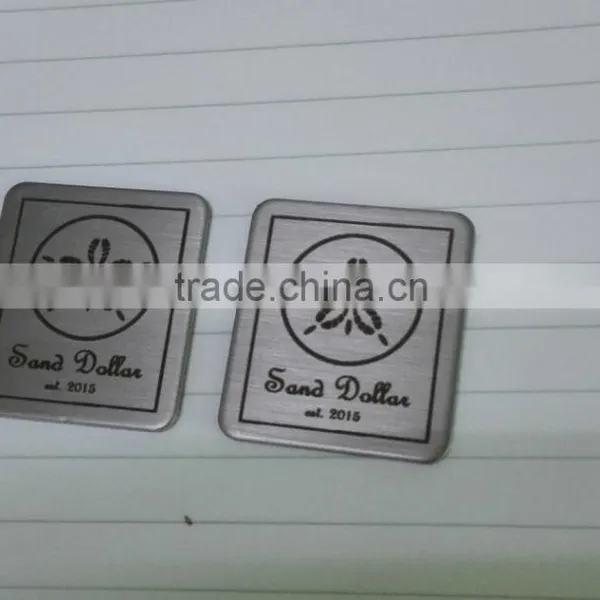 2015 New Arrival Stainless Steel Plate Lables With Adhensive Backside photo-5