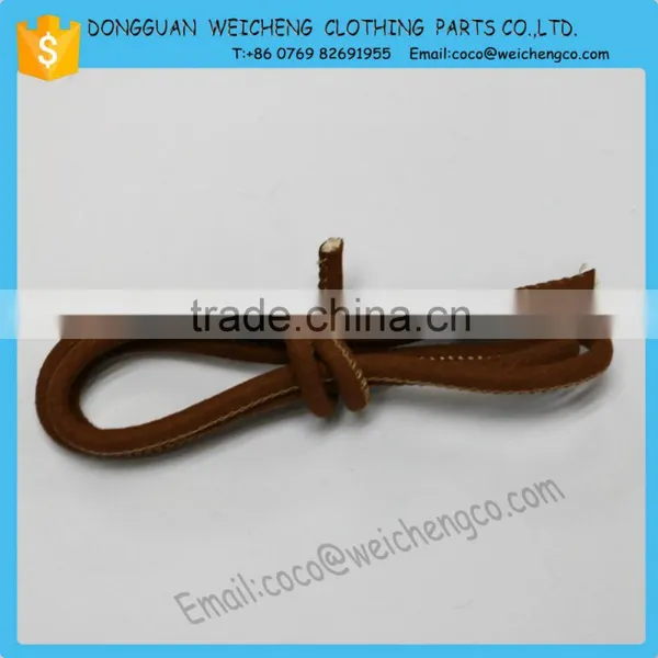 Wholesale High Quality 2.5mm*1.5mm Brown Flat Leather Cord, Jewelry Cord, Leather String photo-3